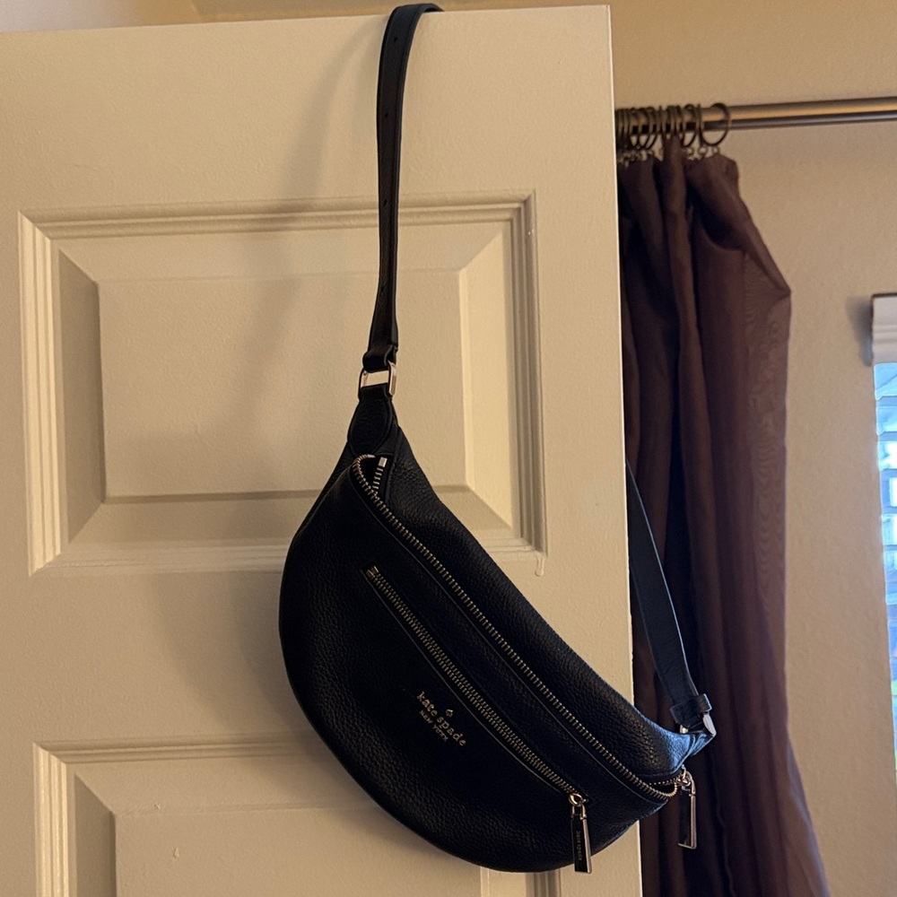 Kate Spade Black Pebbled Leather Crossbody Bag